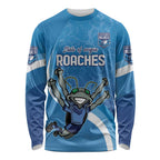 Custom NSW Cockroaches Blues Long Sleeve Shirt New South Wales Origin No2