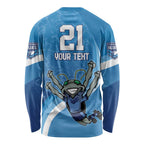 Custom NSW Cockroaches Blues Long Sleeve Shirt New South Wales Origin No2