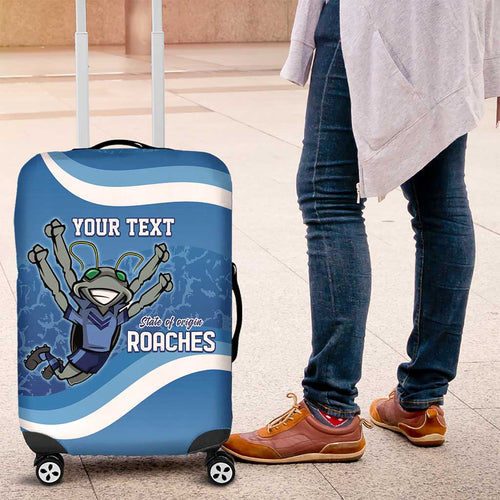 Custom NSW Cockroaches Blues Luggage Cover New South Wales Origin No2