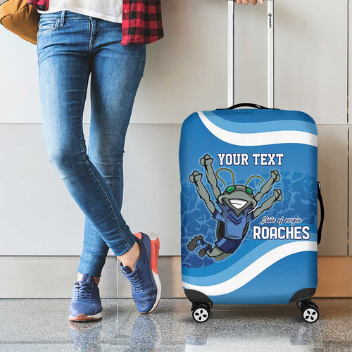 Custom NSW Cockroaches Blues Luggage Cover New South Wales Origin No2