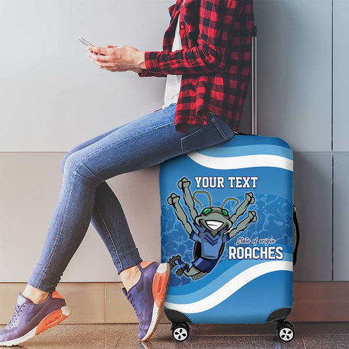 Custom NSW Cockroaches Blues Luggage Cover New South Wales Origin No2