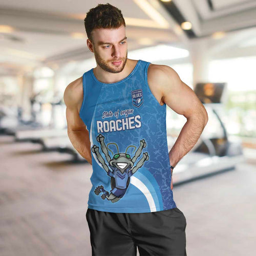 Custom NSW Cockroaches Blues Men Tank Top New South Wales Origin No2