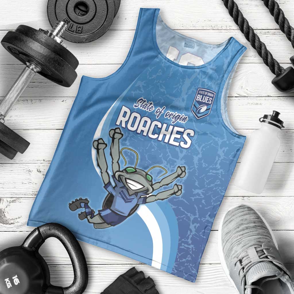 Custom NSW Cockroaches Blues Men Tank Top New South Wales Origin No2