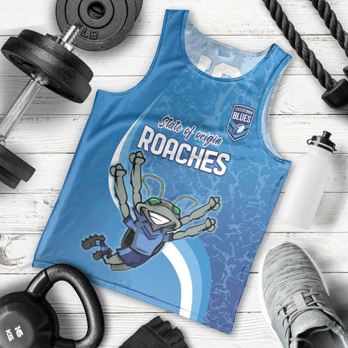 Custom NSW Cockroaches Blues Men Tank Top New South Wales Origin No2