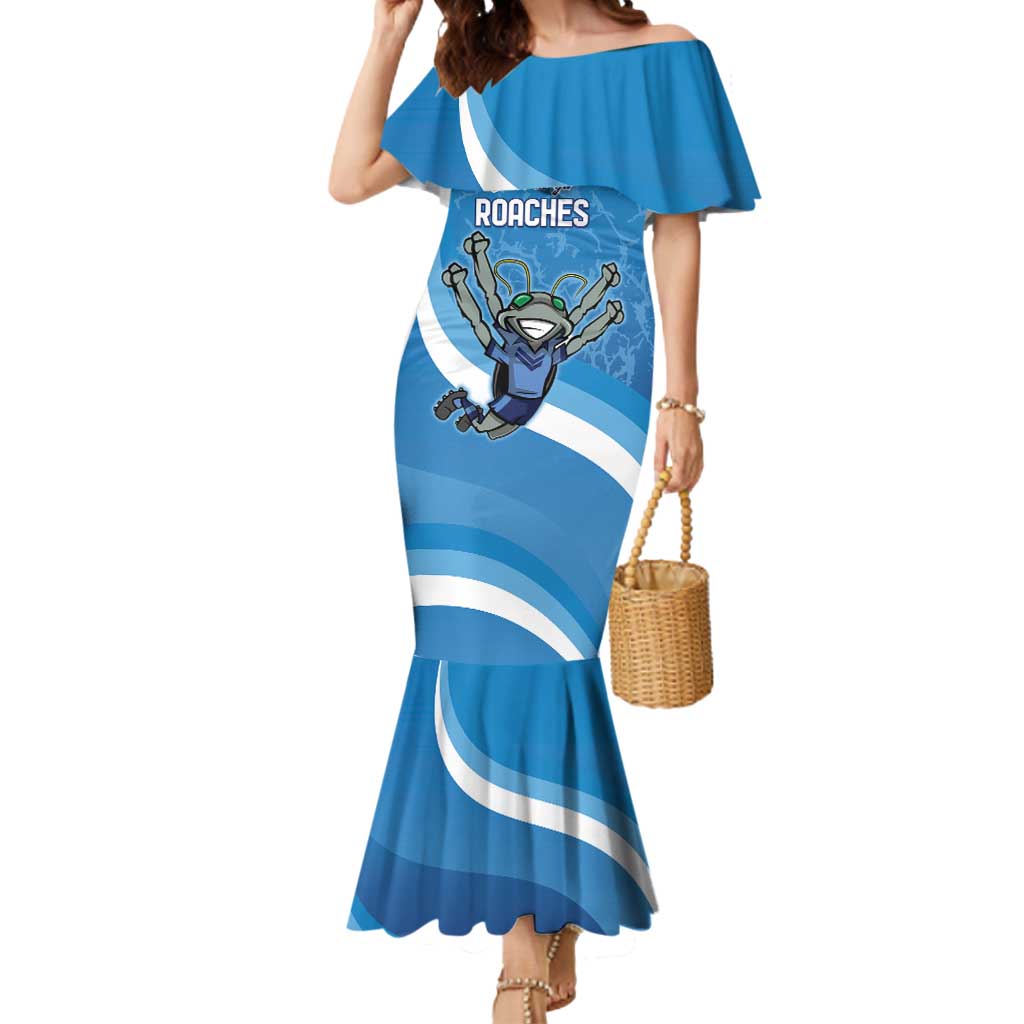 Custom NSW Cockroaches Blues Mermaid Dress New South Wales Origin No2