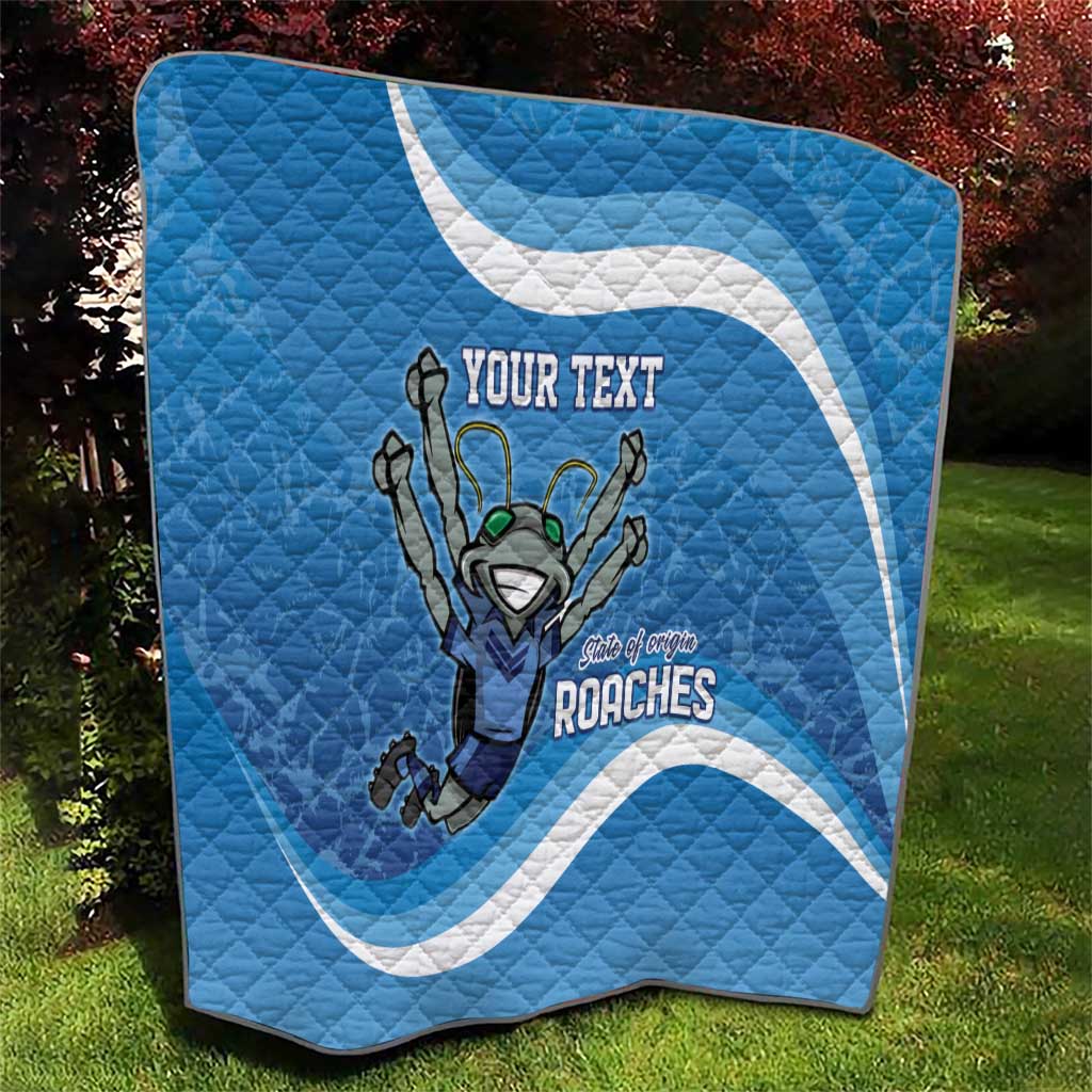 Custom NSW Cockroaches Blues Quilt New South Wales Origin No2
