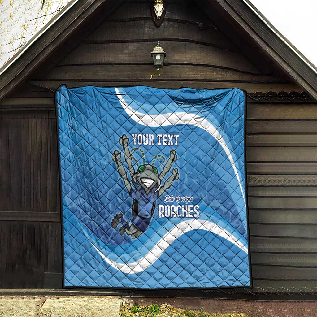 Custom NSW Cockroaches Blues Quilt New South Wales Origin No2