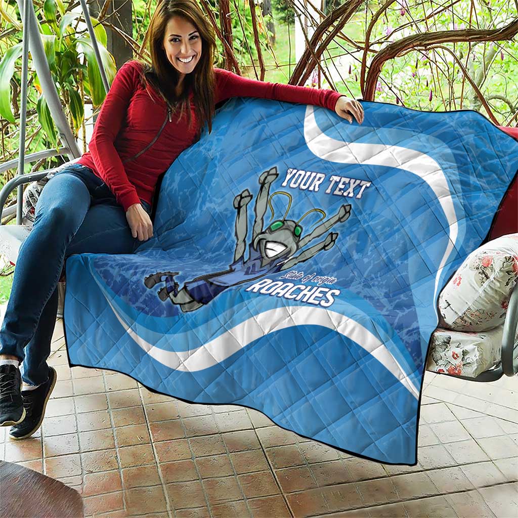 Custom NSW Cockroaches Blues Quilt New South Wales Origin No2
