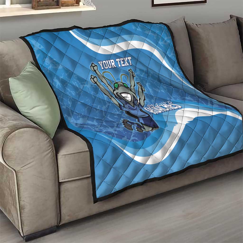 Custom NSW Cockroaches Blues Quilt New South Wales Origin No2
