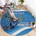 Custom NSW Cockroaches Blues Round Carpet New South Wales Origin No2