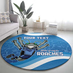 Custom NSW Cockroaches Blues Round Carpet New South Wales Origin No2
