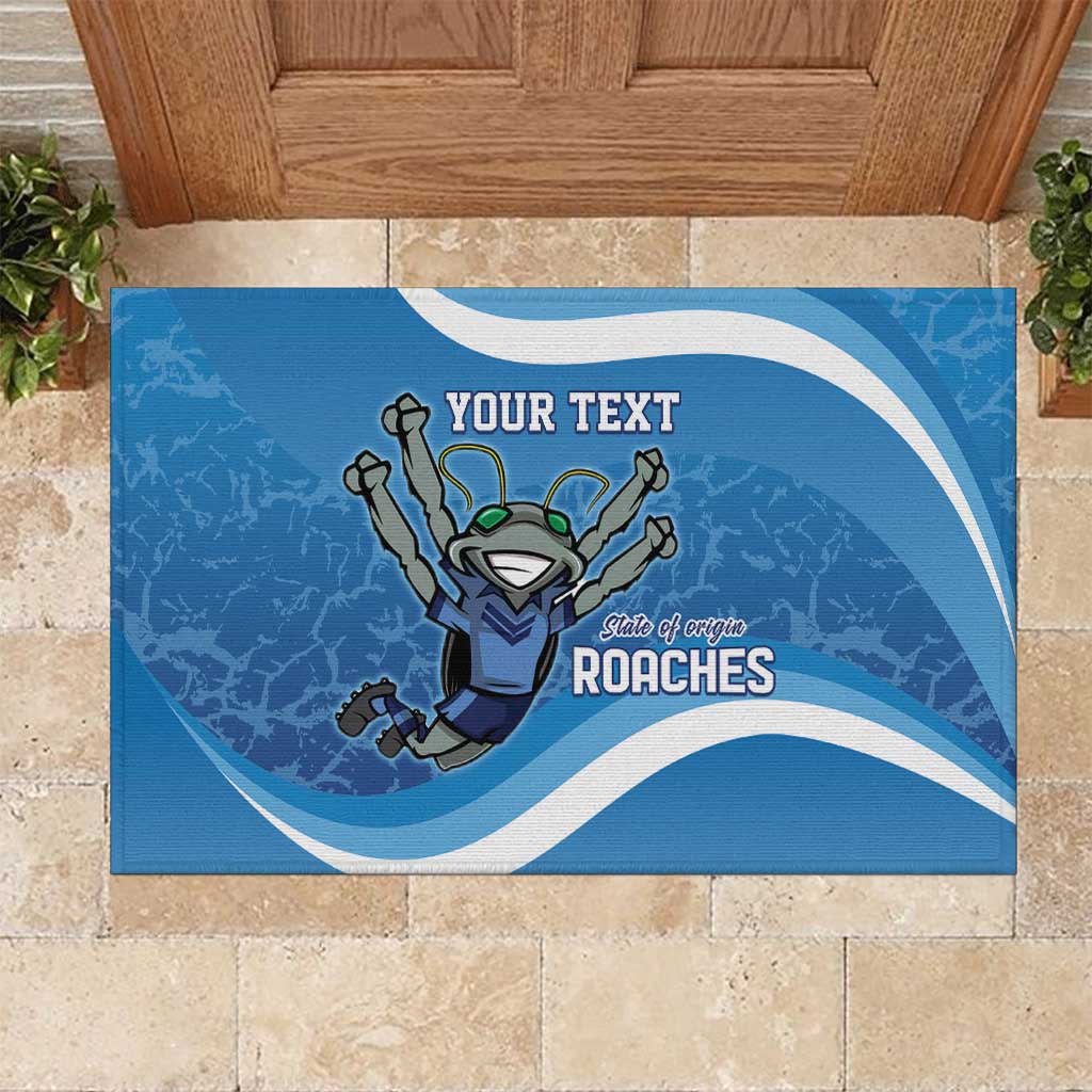 Custom NSW Cockroaches Blues Rubber Doormat New South Wales Origin No2