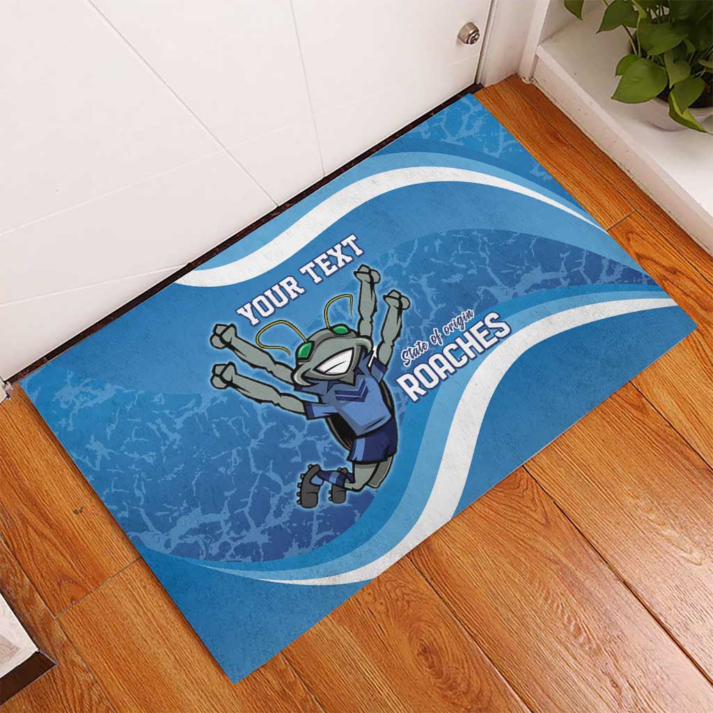 Custom NSW Cockroaches Blues Rubber Doormat New South Wales Origin No2