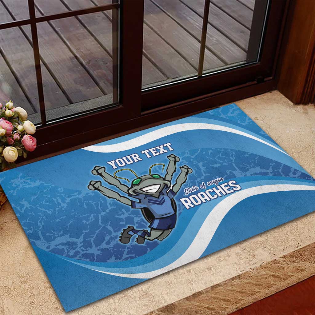 Custom NSW Cockroaches Blues Rubber Doormat New South Wales Origin No2