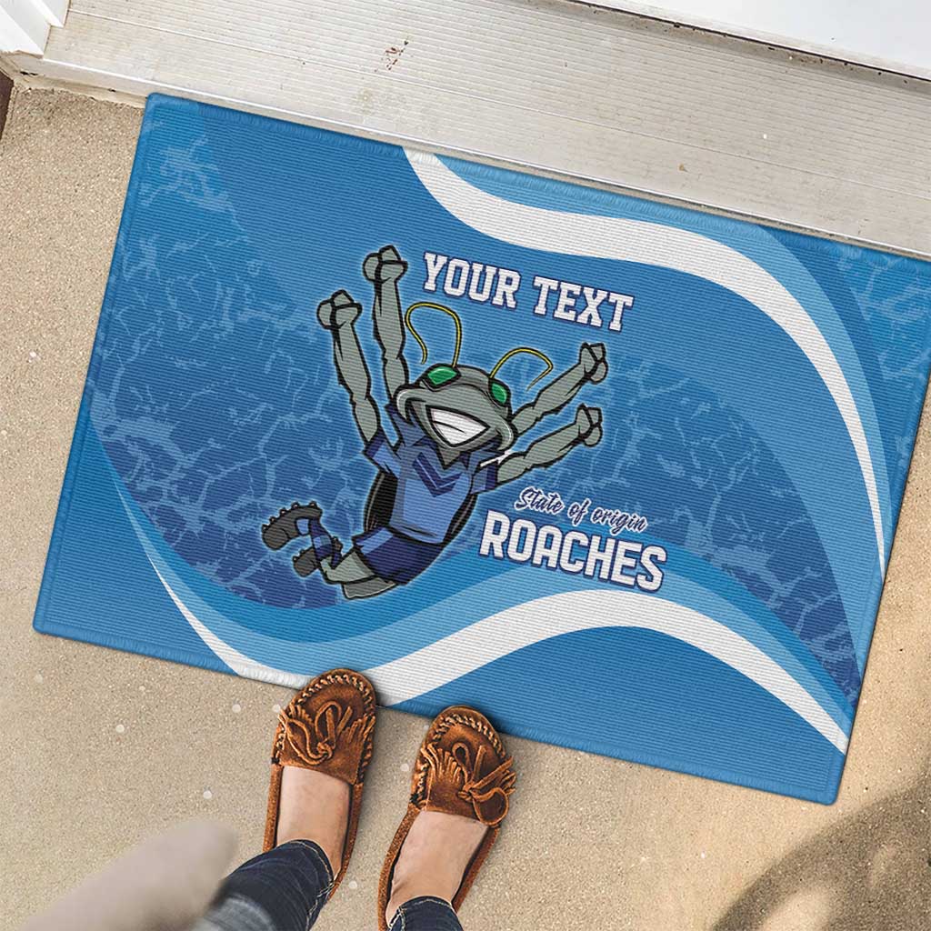 Custom NSW Cockroaches Blues Rubber Doormat New South Wales Origin No2