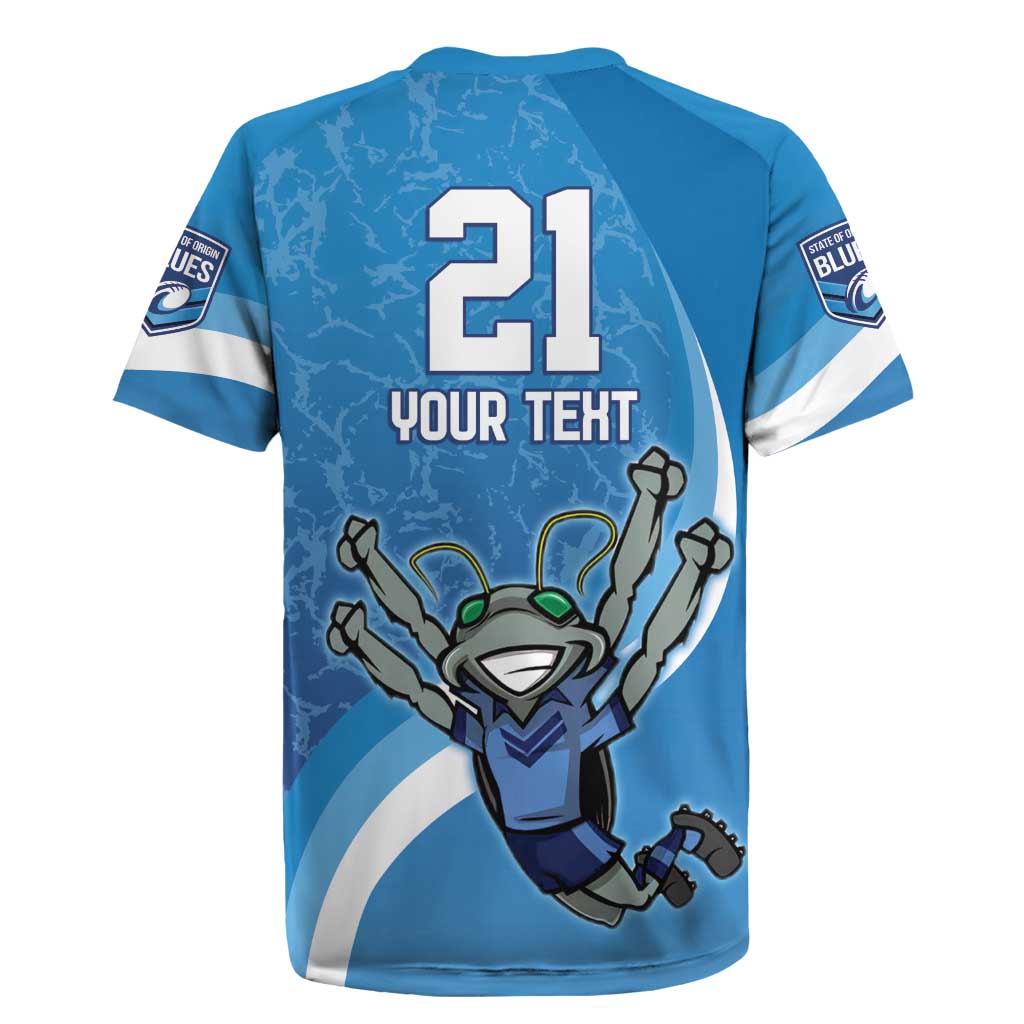 Custom NSW Cockroaches Blues Rugby Jersey New South Wales Origin No2