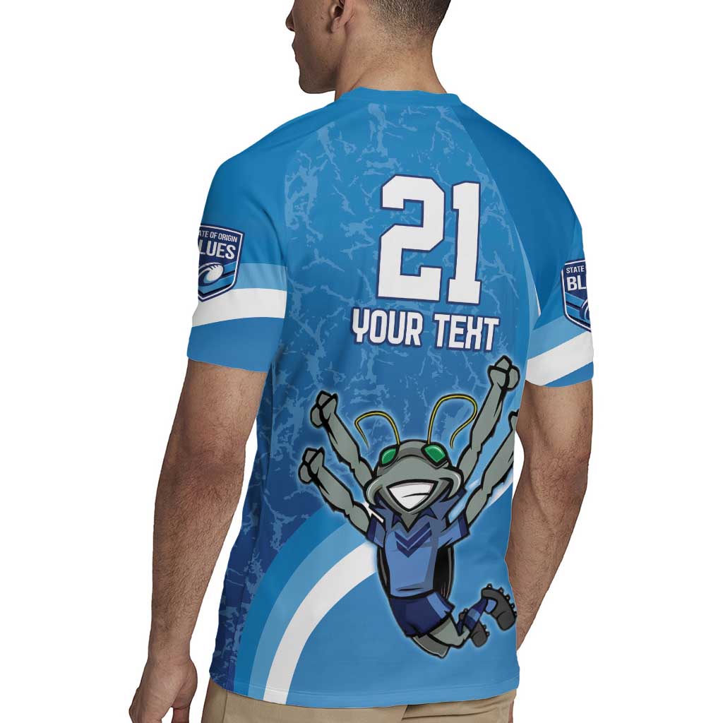 Custom NSW Cockroaches Blues Rugby Jersey New South Wales Origin No2