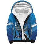 Custom NSW Cockroaches Blues Sherpa Hoodie New South Wales Origin No2