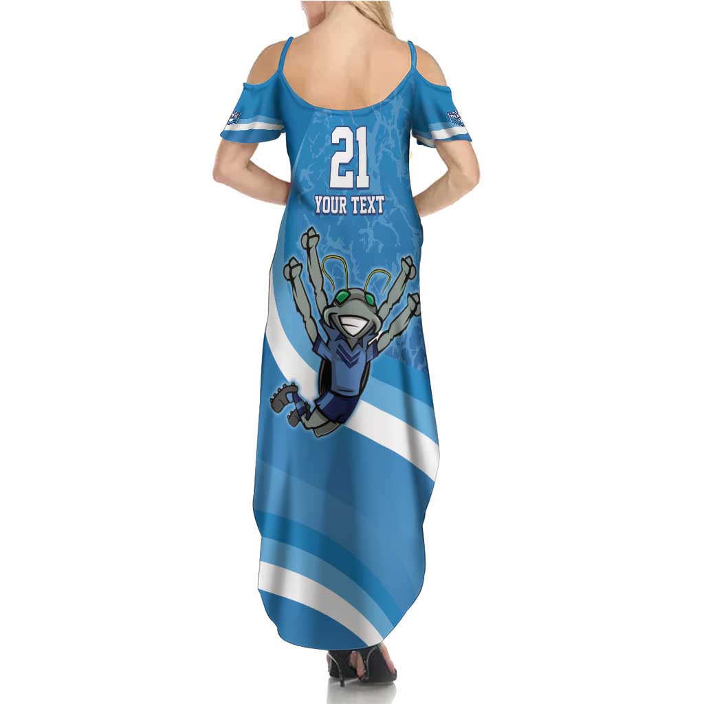 Custom NSW Cockroaches Blues Summer Maxi Dress New South Wales Origin No2