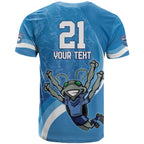 Custom NSW Cockroaches Blues T Shirt New South Wales Origin No2