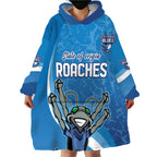 Custom NSW Cockroaches Blues Wearable Blanket Hoodie New South Wales Origin No2