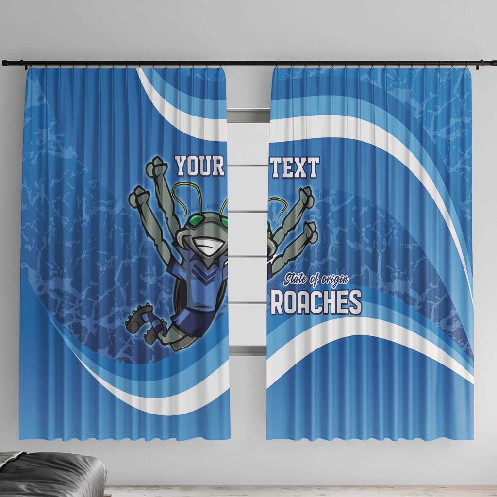 Custom NSW Cockroaches Blues Window Curtain New South Wales Origin No2