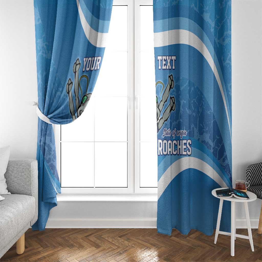 Custom NSW Cockroaches Blues Window Curtain New South Wales Origin No2