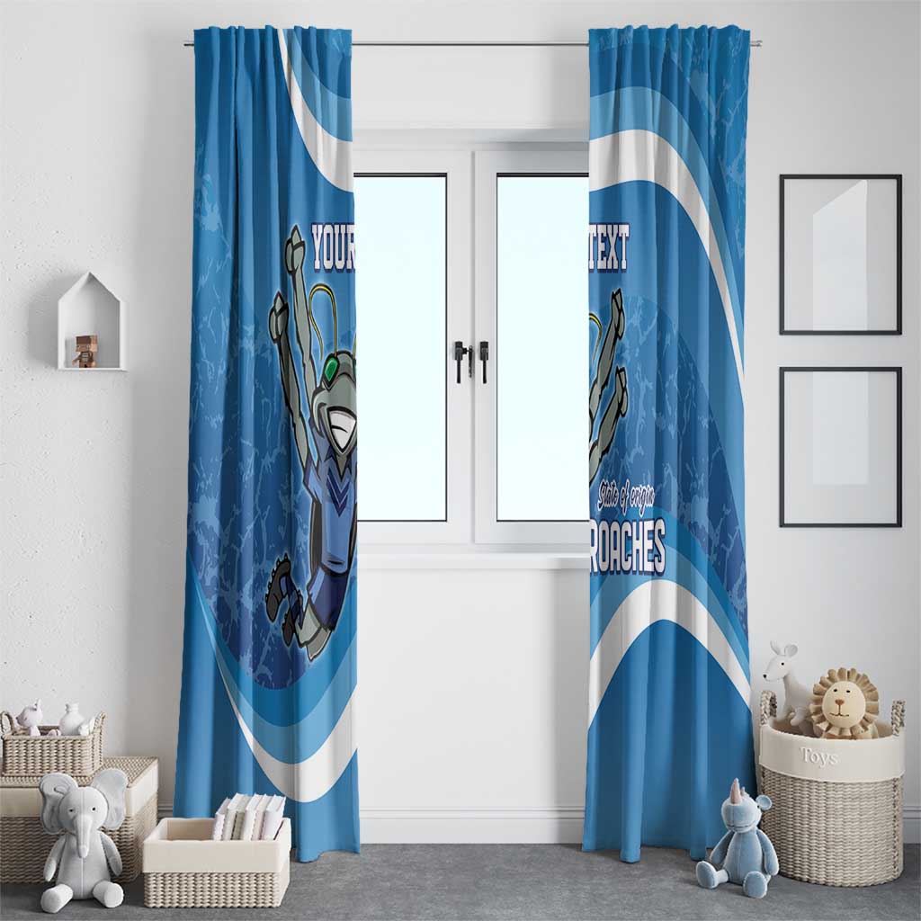 Custom NSW Cockroaches Blues Window Curtain New South Wales Origin No2