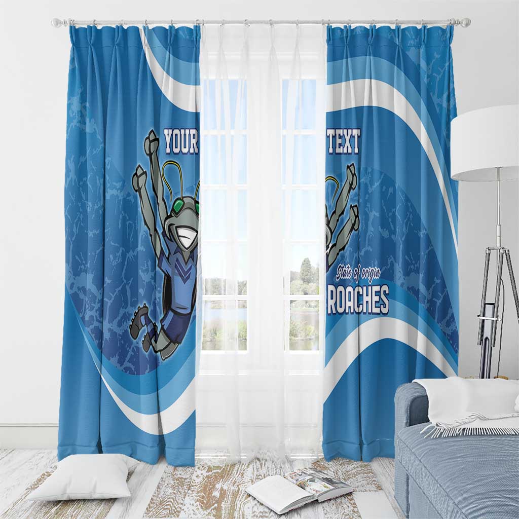 Custom NSW Cockroaches Blues Window Curtain New South Wales Origin No2