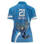 Custom NSW Cockroaches Blues Women Polo Shirt New South Wales Origin No2