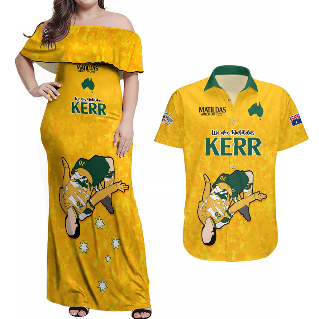sam-kerr-matildas-couples-matching-off-shoulder-maxi-dress-and-hawaiian-shirt-australia-soccer-go-world-cup-2023