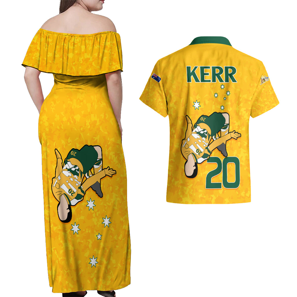sam-kerr-matildas-couples-matching-off-shoulder-maxi-dress-and-hawaiian-shirt-australia-soccer-go-world-cup-2023