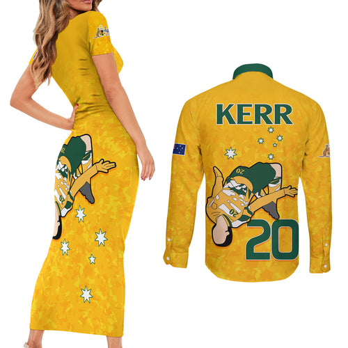 sam-kerr-matildas-couples-matching-short-sleeve-bodycon-dress-and-long-sleeve-button-shirts-australia-soccer-go-world-cup-2023