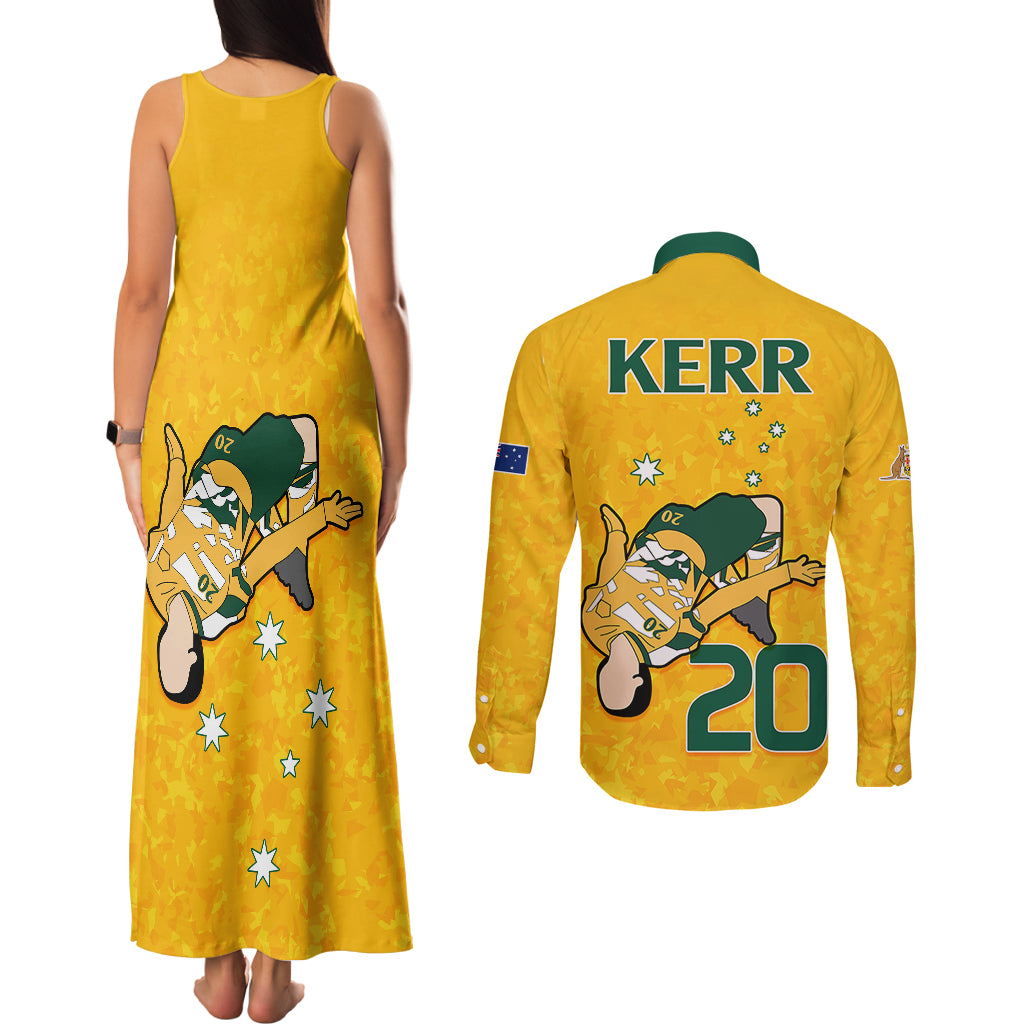 sam-kerr-matildas-couples-matching-tank-maxi-dress-and-long-sleeve-button-shirts-australia-soccer-go-world-cup-2023