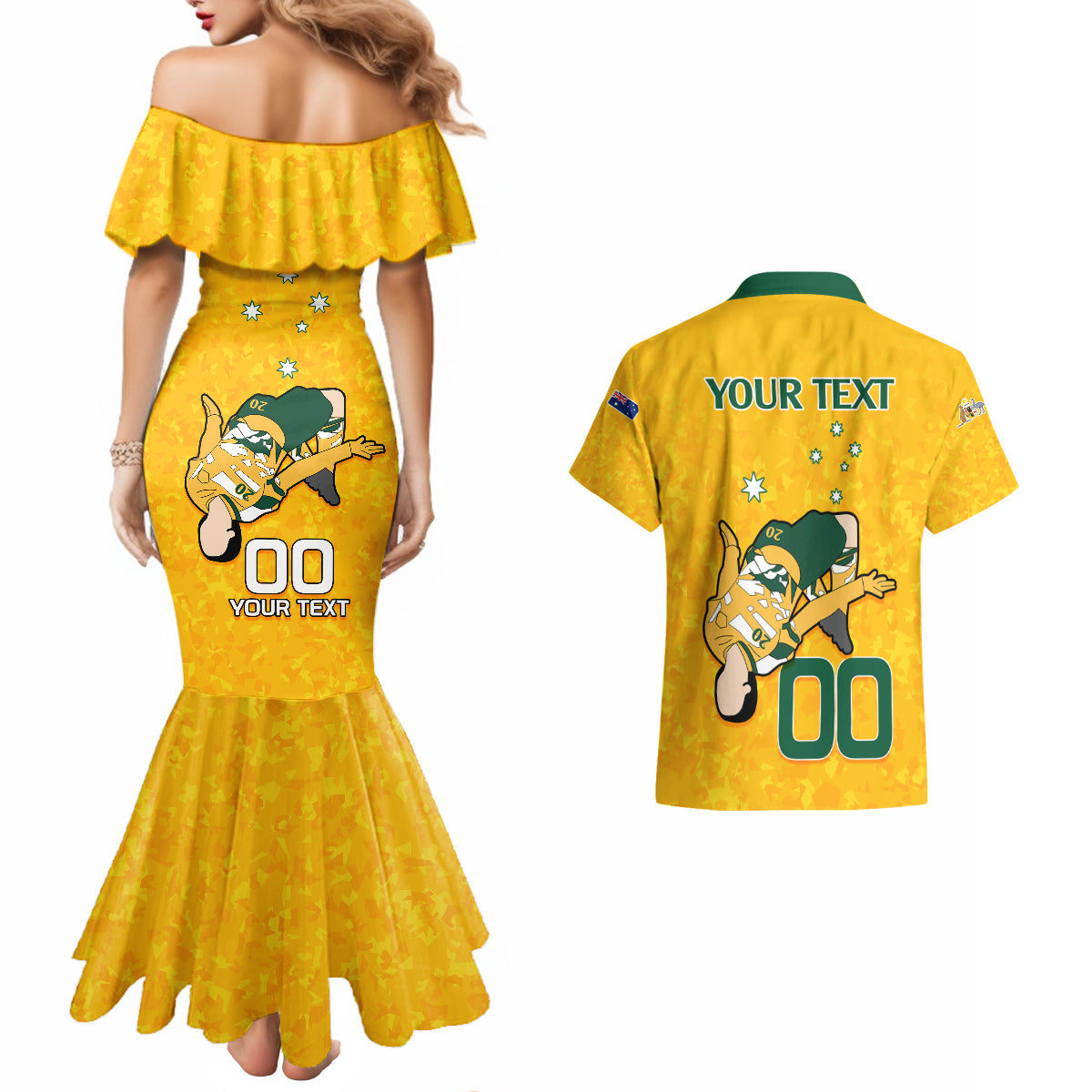 custom-sam-kerr-matildas-couples-matching-mermaid-dress-and-hawaiian-shirt-australia-soccer-go-world-cup-2023