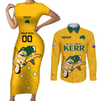 custom-sam-kerr-matildas-couples-matching-short-sleeve-bodycon-dress-and-long-sleeve-button-shirts-australia-soccer-go-world-cup-2023