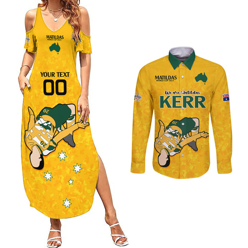 custom-sam-kerr-matildas-couples-matching-summer-maxi-dress-and-long-sleeve-button-shirts-australia-soccer-go-world-cup-2023