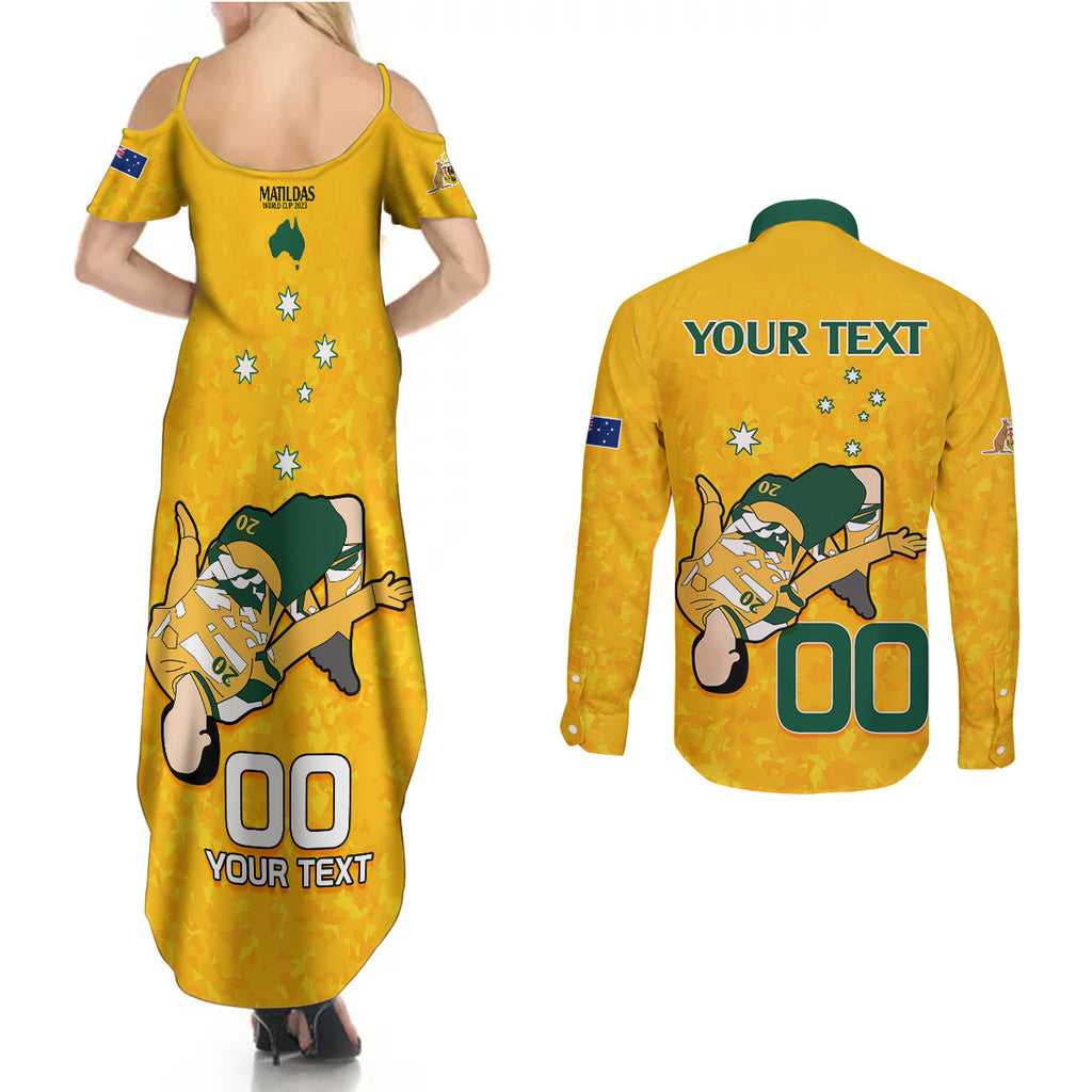 custom-sam-kerr-matildas-couples-matching-summer-maxi-dress-and-long-sleeve-button-shirts-australia-soccer-go-world-cup-2023
