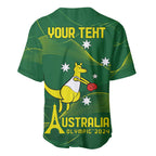 Personalised Australia Go Paris 2024 Baseball Jersey National Color Ver1