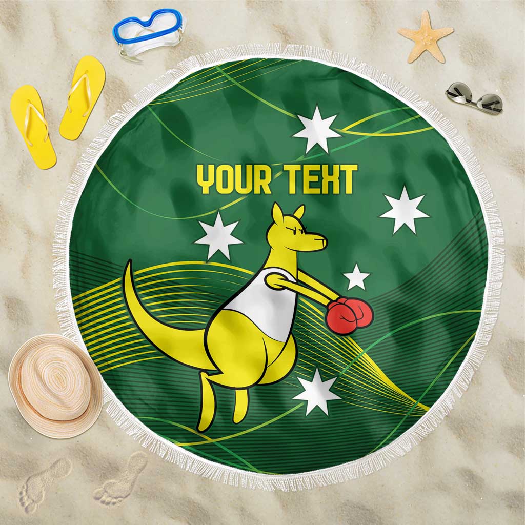 Personalised Australia Go Paris 2024 Beach Blanket National Color Ver1