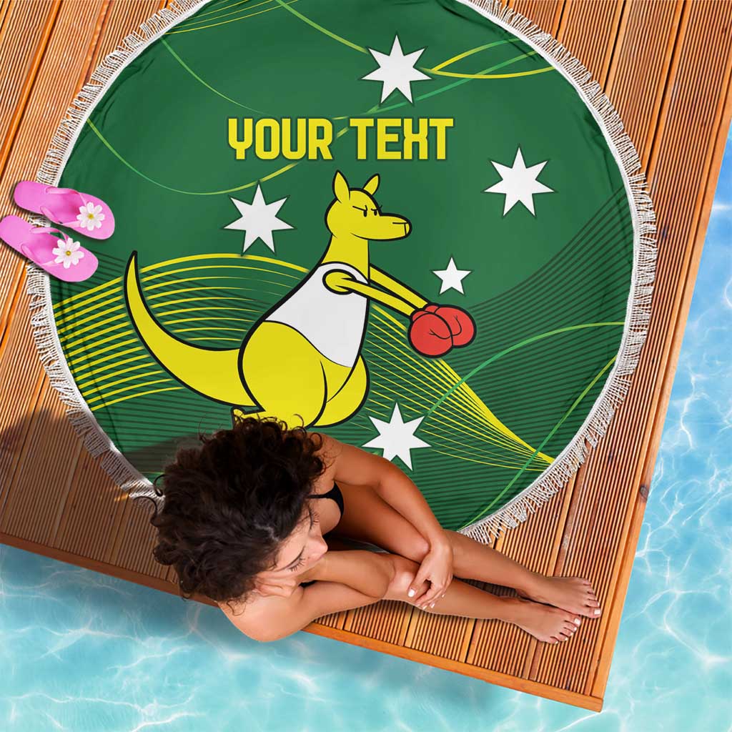 Personalised Australia Go Paris 2024 Beach Blanket National Color Ver1
