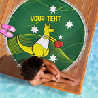 Personalised Australia Go Paris 2024 Beach Blanket National Color Ver1