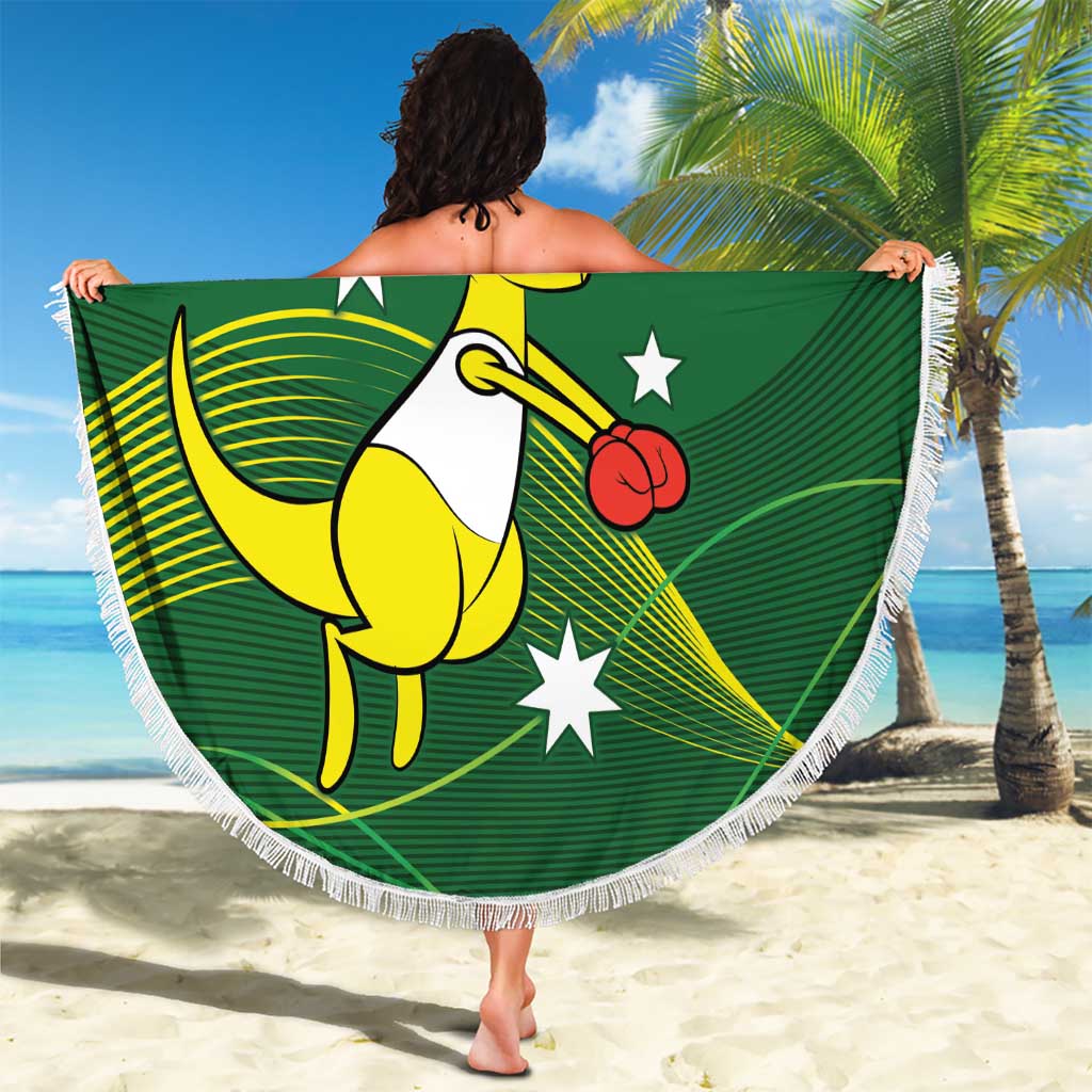 Personalised Australia Go Paris 2024 Beach Blanket National Color Ver1