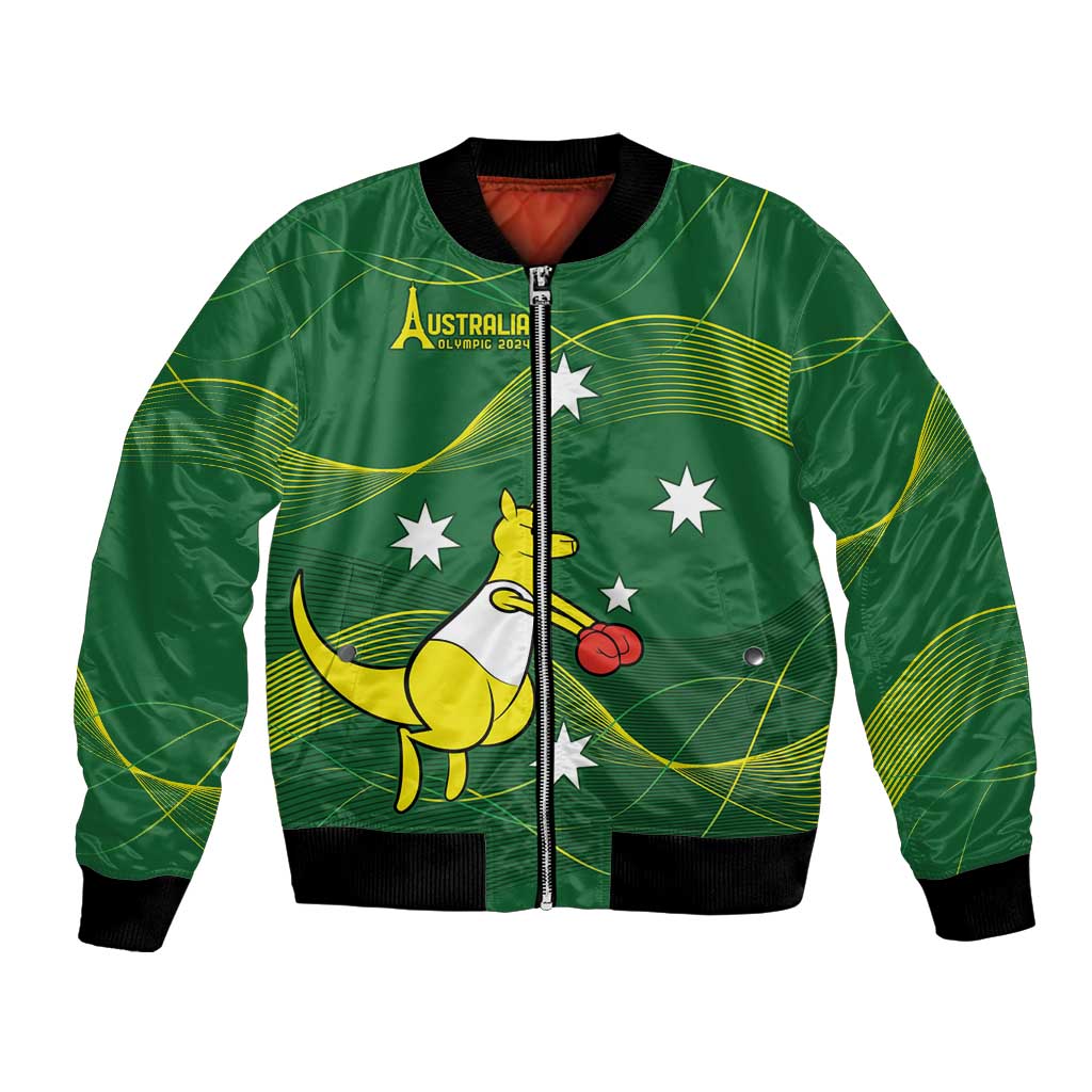 Personalised Australia Go Paris 2024 Bomber Jacket National Color Ver1