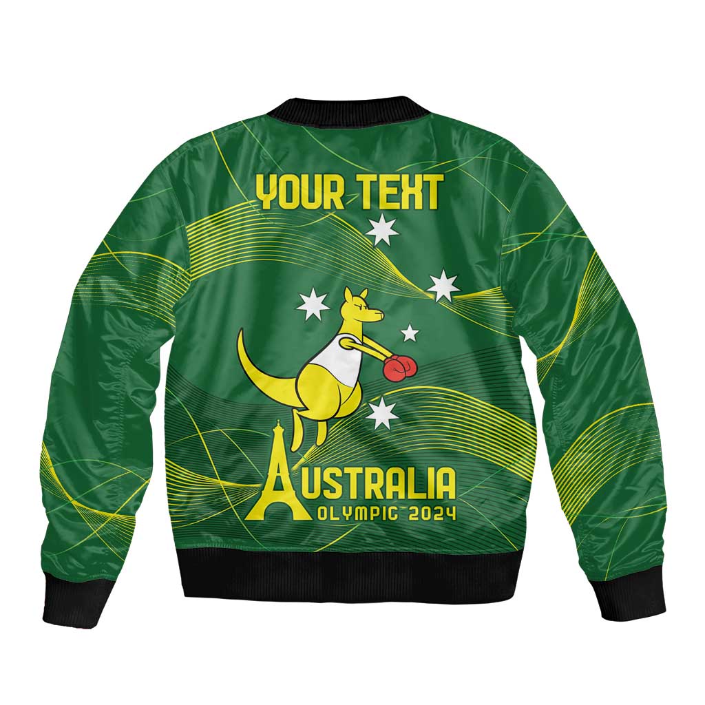 Personalised Australia Go Paris 2024 Bomber Jacket National Color Ver1