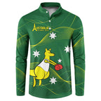 Personalised Australia Go Paris 2024 Button Sweatshirt National Color Ver1