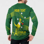 Personalised Australia Go Paris 2024 Button Sweatshirt National Color Ver1