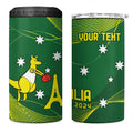 Personalised Australia Go Paris 2024 4 in 1 Can Cooler Tumbler National Color Ver1