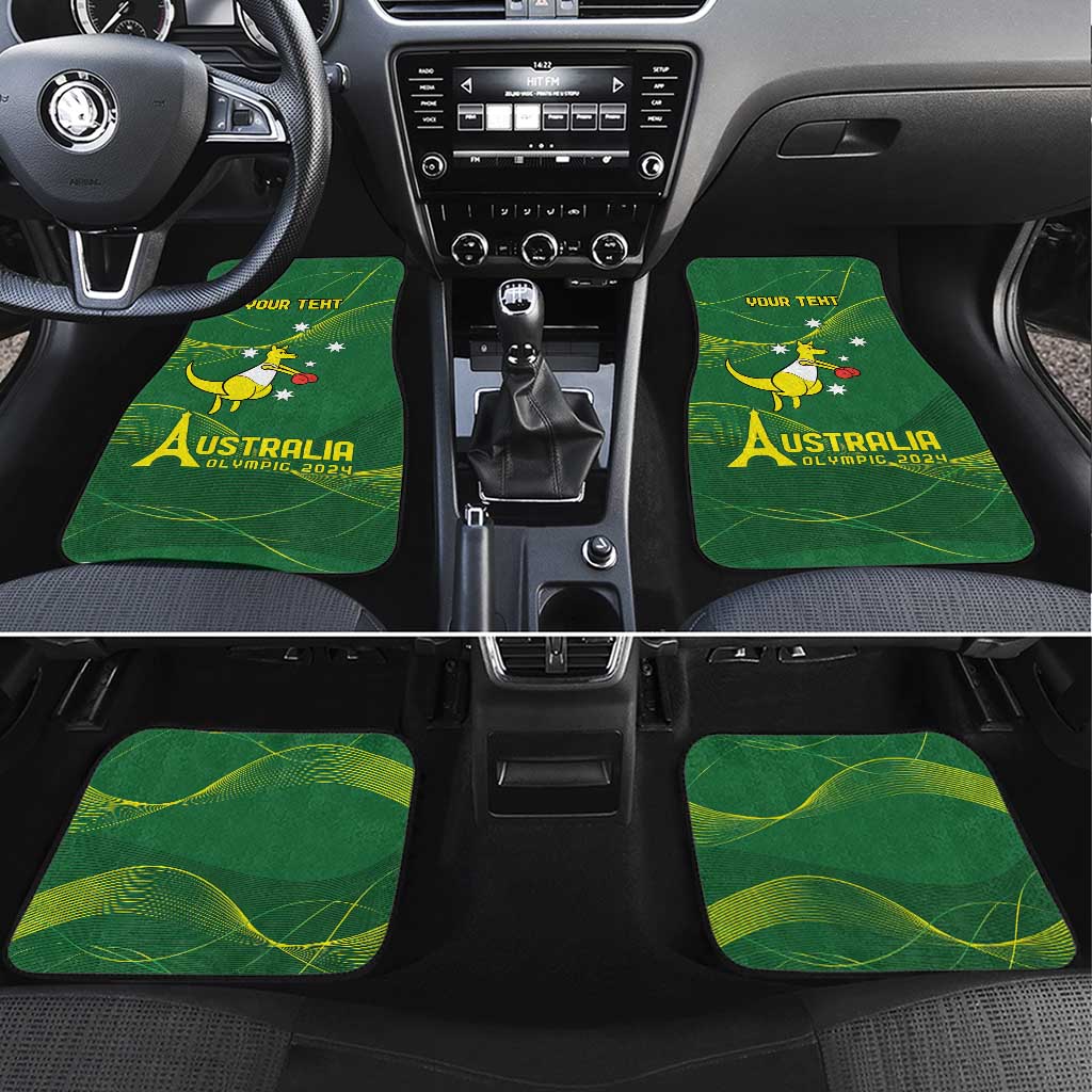 Personalised Australia Go Paris 2024 Car Mats National Color Ver1