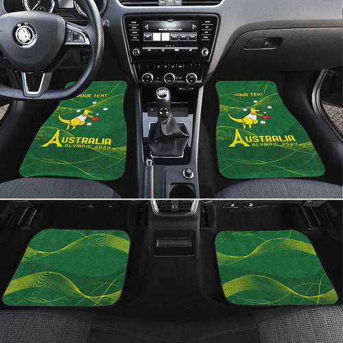 Personalised Australia Go Paris 2024 Car Mats National Color Ver1